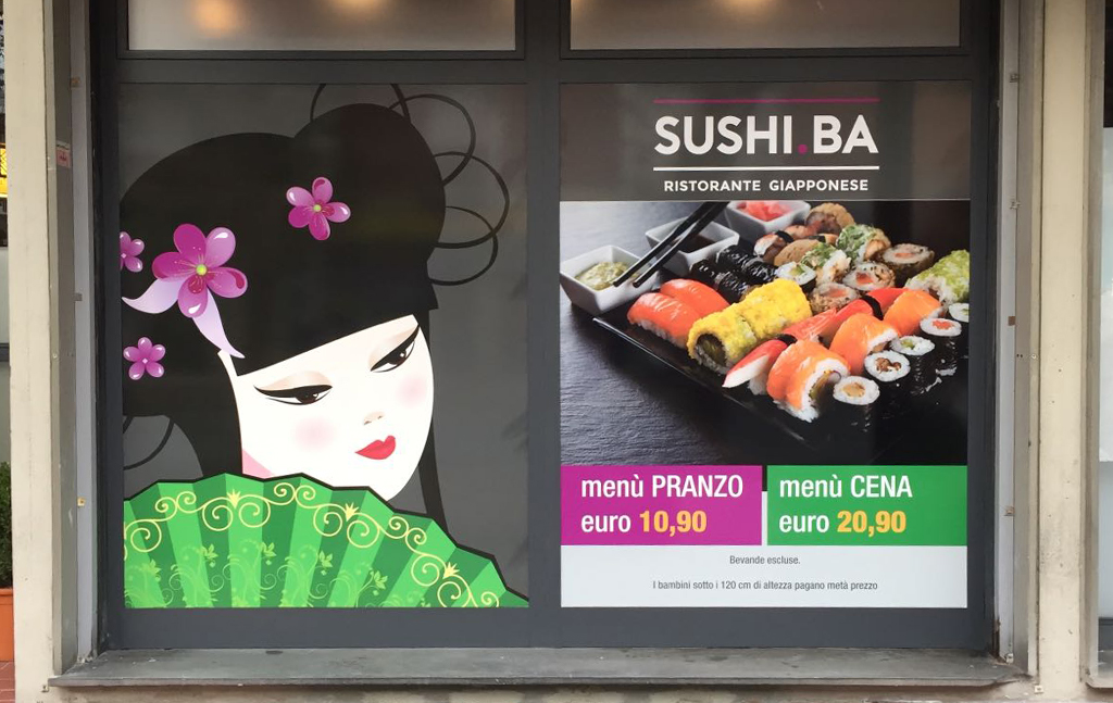 insegne luminose Pistoia ristorante sushi bar